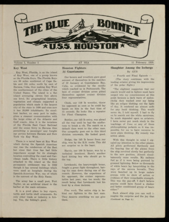 The Blue Bonnet, Vol. 1, No. 3, February 11, 1939