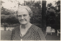 Woman wearing pearls