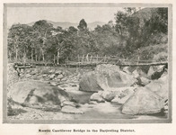 Rustic Cantilever Bridge in the Darjeeling District