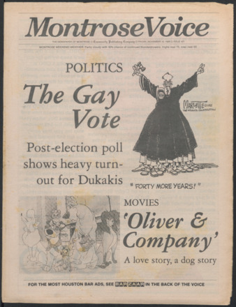 Montrose Voice, No. 421, November 18, 1988