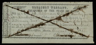 Treasury Warrant No. 435 for $291.77 to S. Weilman