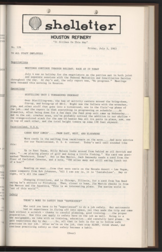 Shelletter, No. 126, July 5, 1963