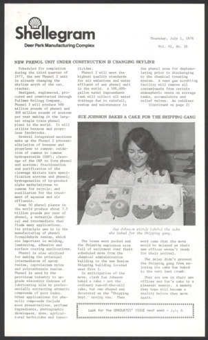 Shellegram, Vol. 41, No. 26, July 1, 1976