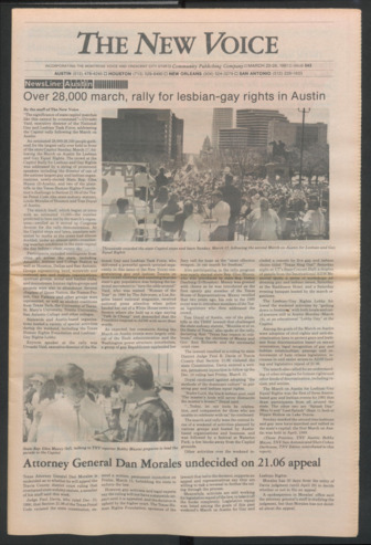 The New Voice, No. 543, March 22-28, 1991