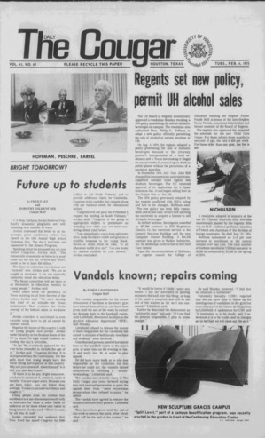 The Daily Cougar. Vol. 41, No. 63, February 4, 1975.