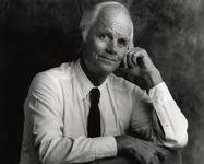 Roy H. Cullen with arms resting on a chair
