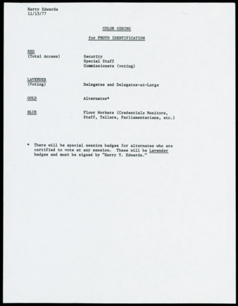 Color Coding for Photo Identification
