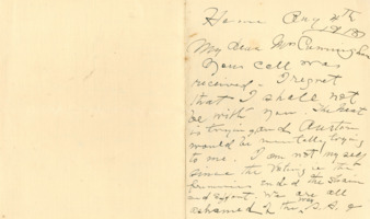 Letter from Mary Eleanor Brackenridge to Mrs. Cunningham, frustrated with setbacks in gaining votes for women