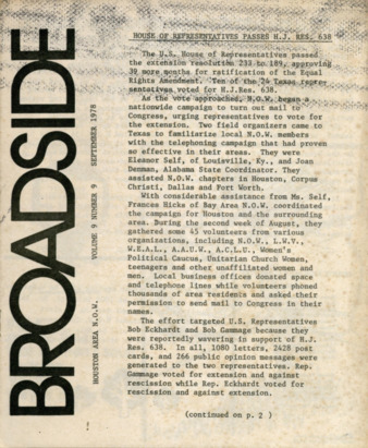 Broadside, Vol. 9, No. 9, September 1978