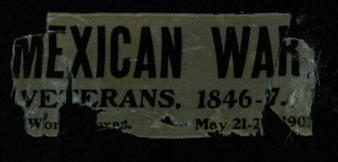 Reunion meeting ribbon from the Mexican War Veterans Association