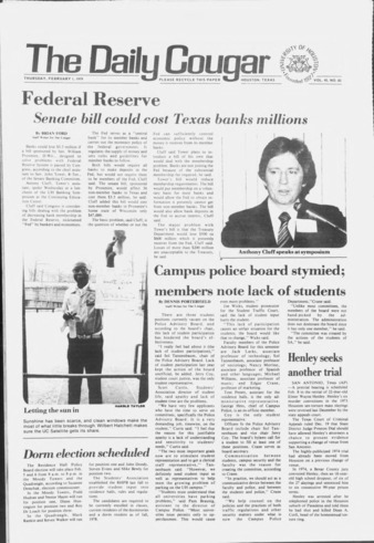 The Daily Cougar. Vol. 45, No. 82, February 1, 1979.