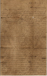 Letter from Mary Jones to Cromwell Anson Jones, 1869 October 3