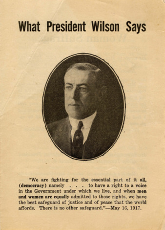 What President Wilson Says