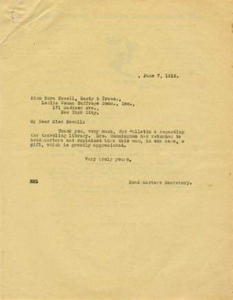 Letters regarding Bulletin 4