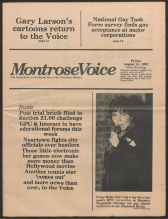 Montrose Voice, No. 42, August 14, 1981