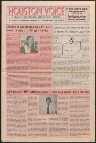 Houston Voice, No. 694, February 11, 1994