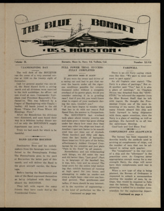 The Blue Bonnet, Vol. 2, No. 47, December 1, 1935