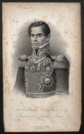 Engraved portrait of Antonio López de Santa Anna