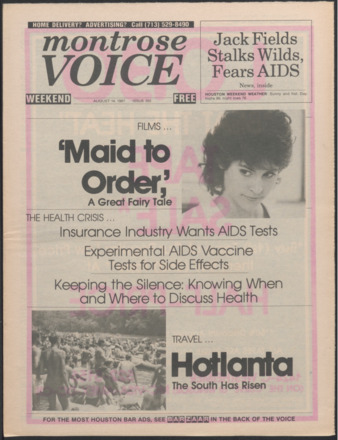 Montrose Voice, No. 355, August 14, 1987