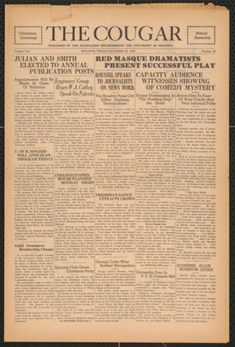 The Cougar, Vol. 2, No. 13, December 20, 1935