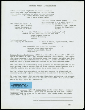 Georgia Women: A Celebration