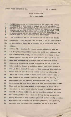 Joint Resolution By Baker