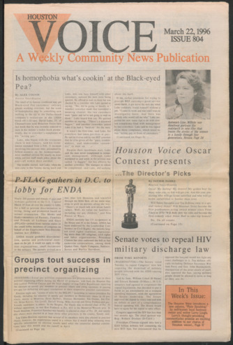Houston Voice, No. 804, March 22, 1996
