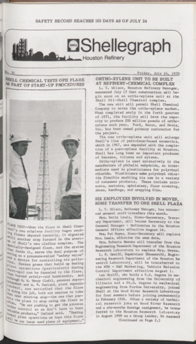 Shellegraph, No. 30, July 24, 1970