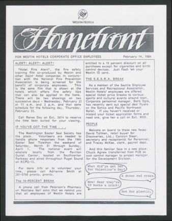 Homefront, February 14, 1984