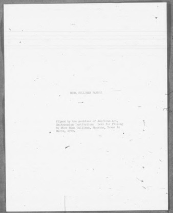 Correspondence to Nina J. Cullinan, 1954-1960
