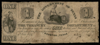 Government of Texas, Monetary bill for $1