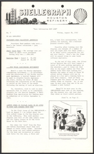 Shellegraph, No. 7, August 30, 1963