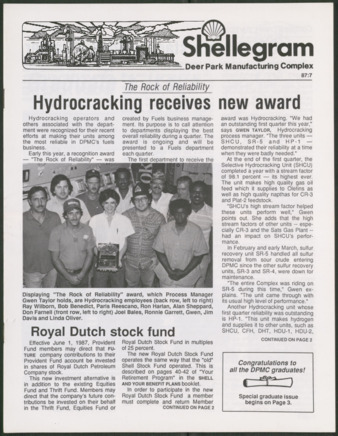 Shellegram, [Vol. 52], No. 7, [1987]