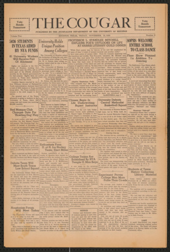 The Cougar, Vol. 2, No. 9, November 15, 1935