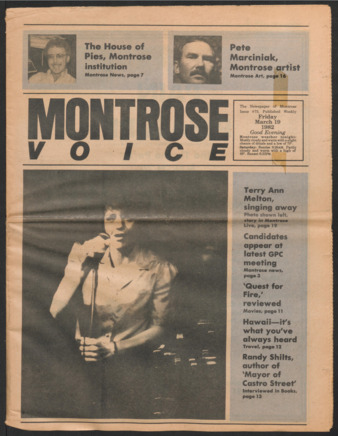 Montrose Voice, No. 73, March 19, 1982