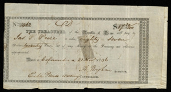 Pay certificate for Jasper P. Price