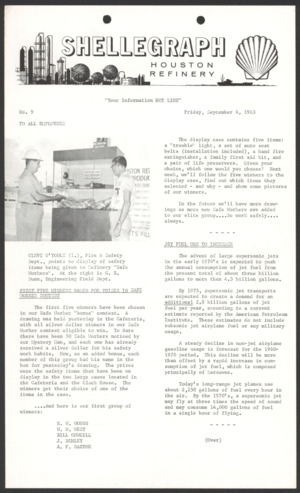 Shellegraph, No. 9, September 6, 1963