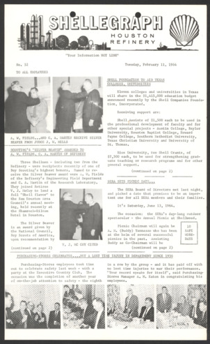 Shellegraph, No. 52, February 11, 1964 