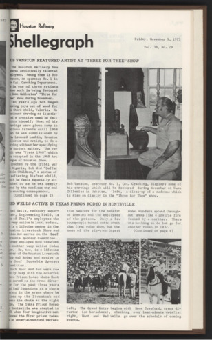 Shellegraph, Vol. 38, No. 29, November 9, 1973