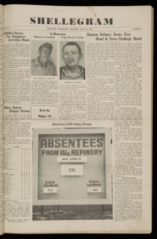 The Shellegram, Vol. 10, No. 3, May 15, 1945