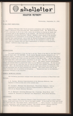 Shelletter, No. 12, September 12, 1962
