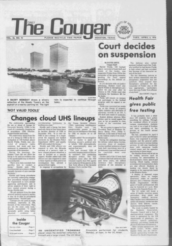 The Daily Cougar. Vol. 42, No. 95, April 6, 1976.