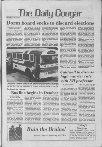 The Daily Cougar. Vol. 46, No. 9, September 7, 1979.