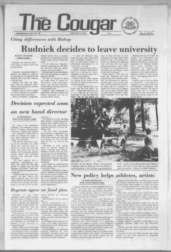 The Summer Cougar. Vol. 47, No. 144, July 22, 1981.