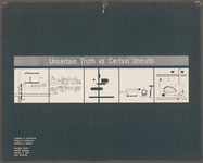 Uncertain Truth vs. Certain Untruth, Exhibition of Architecture Poster