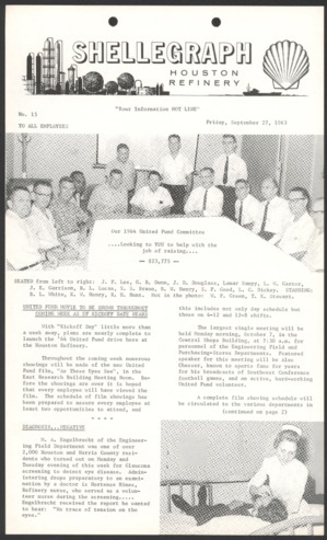 Shellegraph, No. 15, September 27, 1963 