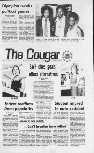 The Daily Cougar. Vol. 39, No. 7, September 14, 1972.