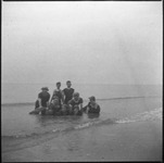 Group of people in body of water