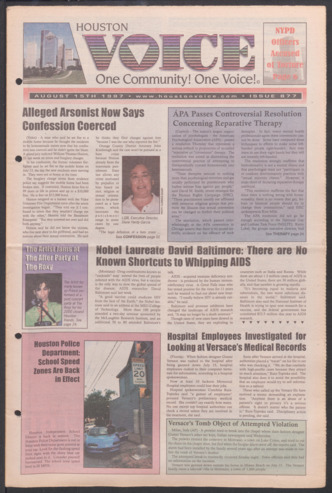 Houston Voice, No. 877, August 15, 1997
