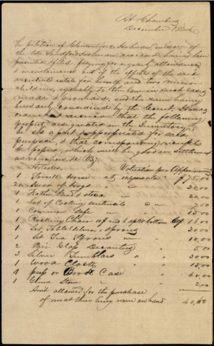 Order from the court for payment of allowance to Sanford Holman’s widow and children from his estate